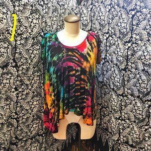 Neon Tie Dye Top